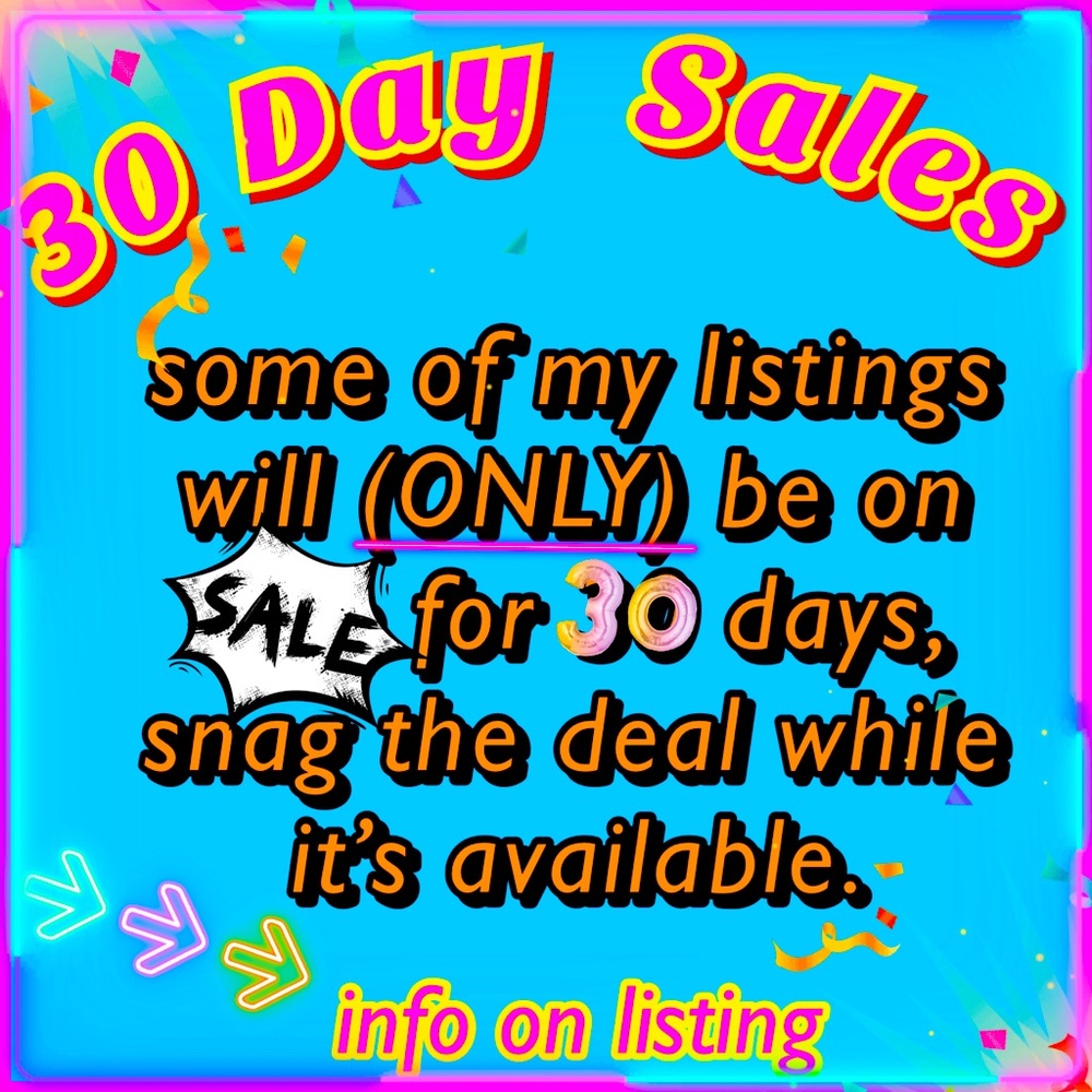 30 day Sales